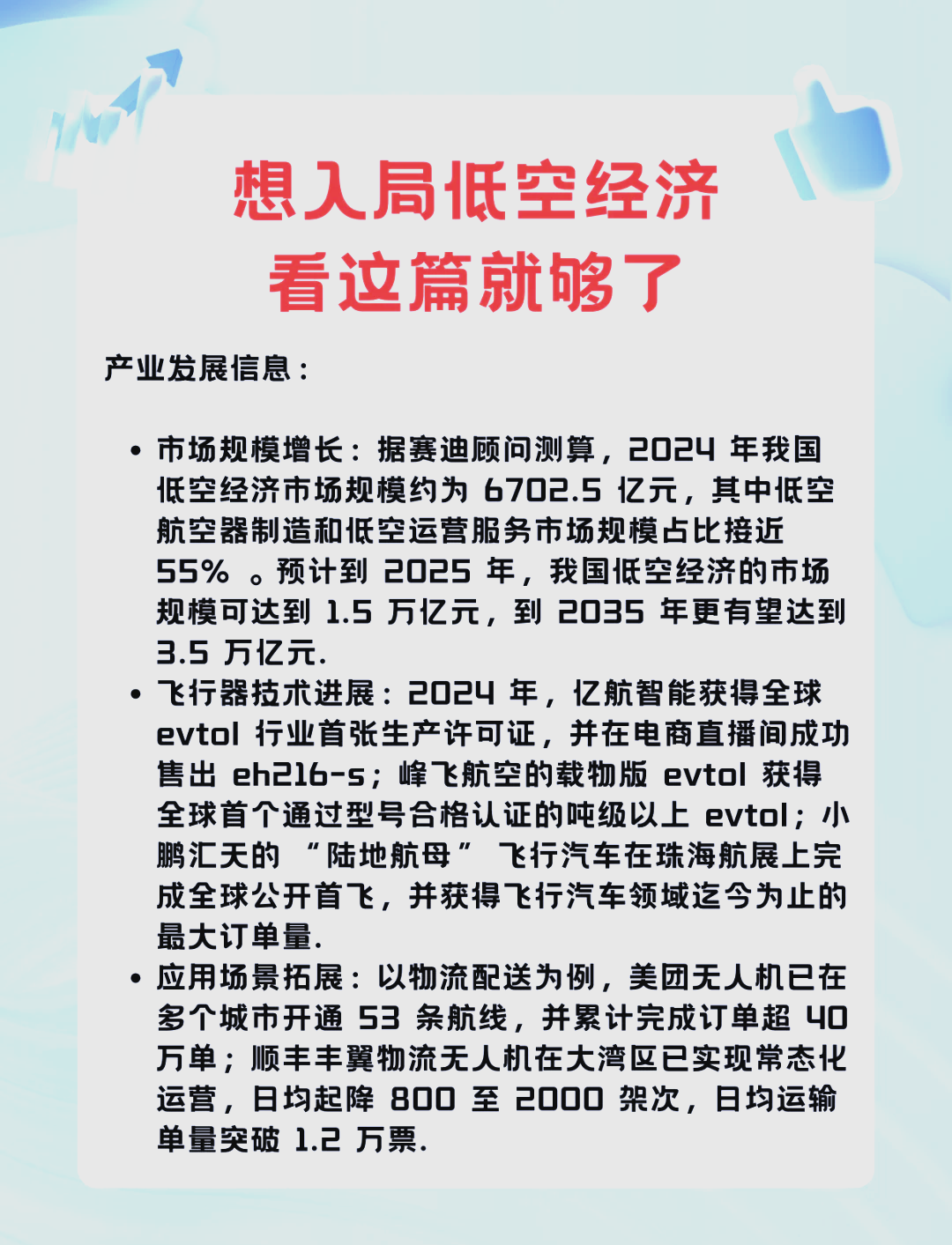 科创板企业前瞻布局 点燃低空经济“新引擎”